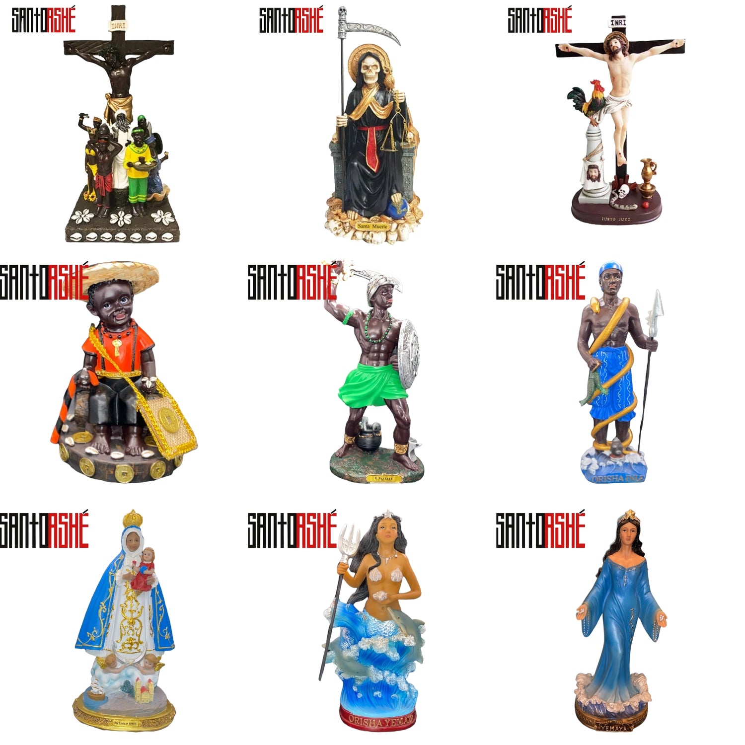 Orisha, Saints, and Spiritual Representation Statues