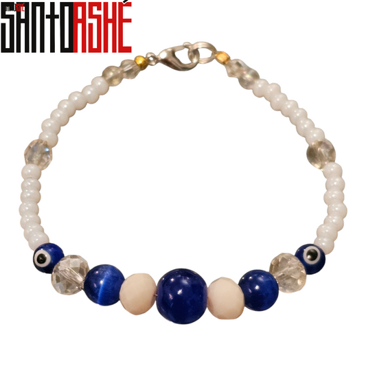 Evil Eye spiritual protection beaded bracelet